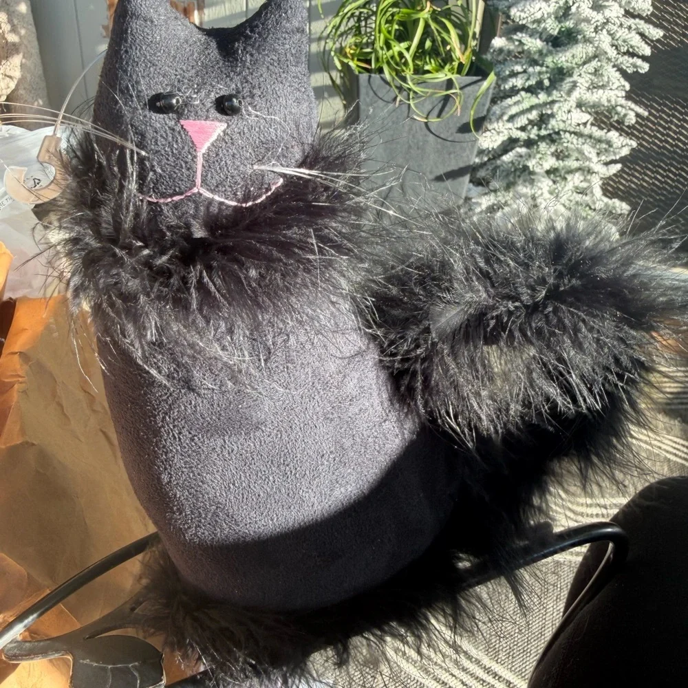 Charming Black Cat Plush Toy